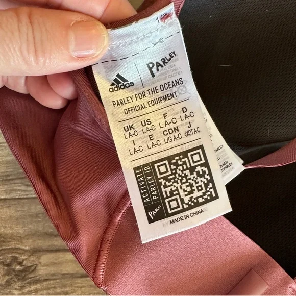 Adidas dusty pink rose athletic workout leggings set size large-2X - Picture 5 of 11